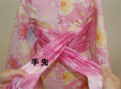 子供浴衣の着付 子供兵児帯の結び方 松戸 市川 着物専門店 呉服のひぐち